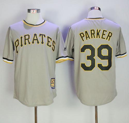 Mitchell And Ness Pirates #39 Dave Parker Grey Throwback Stitched MLB Jersey